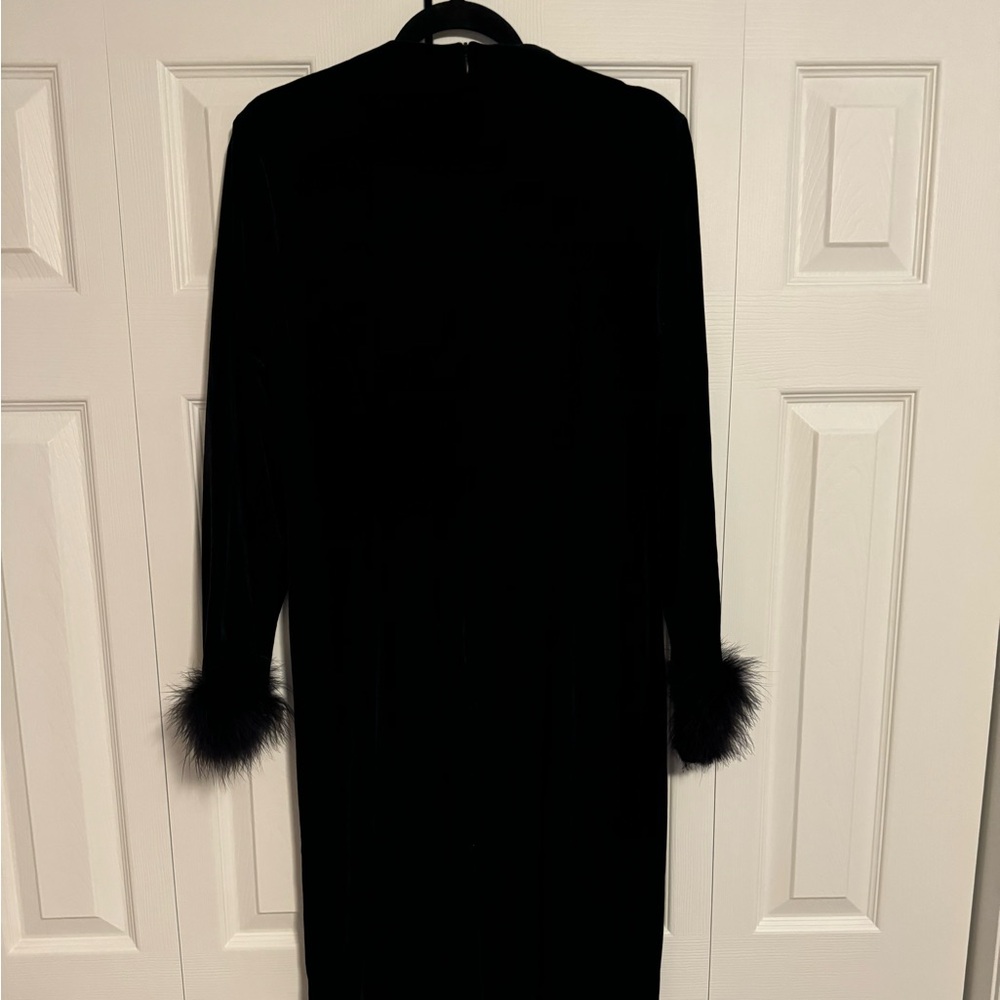 Elegant Black Velvet Dress